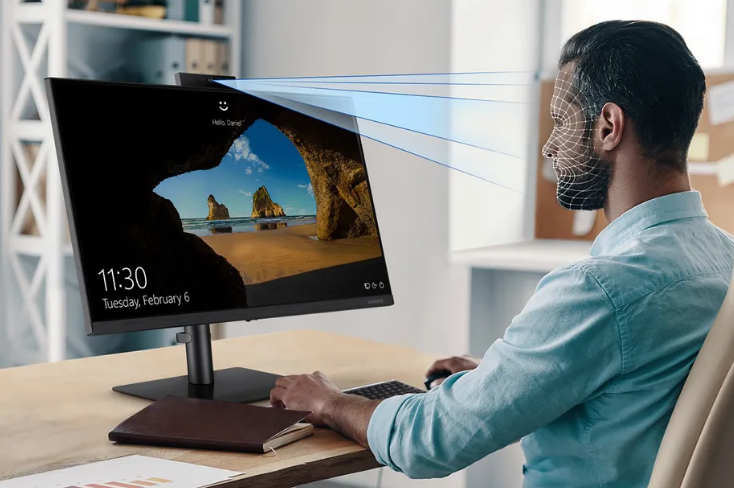 Samsung’s latest monitor has a pop-up webcam with Windows Hello support