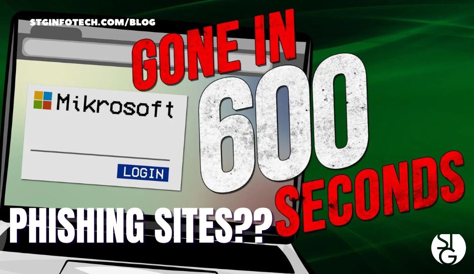 Phishing site? gone in 600 seconds
